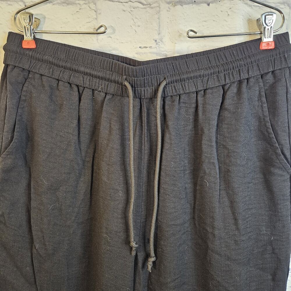 Halara High Waisted Drawstring Wide Leg Baggy Casual Linen-Feel Pants Size XL - Picture 2 of 5